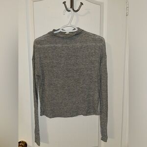 Aritzia Wilfred Lussac Top - Heather Grey - XXS